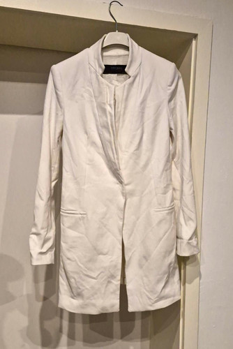 Zara basic damen mantel - mantel, weiß