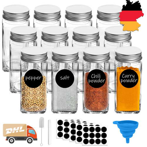 12er set gewürzgläser - 12er,