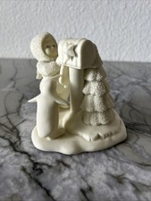 DEPT 56 SNOWBABIES MAILBOX PENGUIN Christmas Figurine "YOU DIDNT FORGET ME"