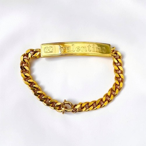 Valentino platte logo armband - logo,