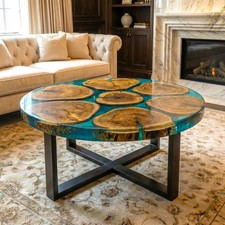 Runder Couchtisch aus