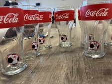 9 Coca Cola Gläser Fussball