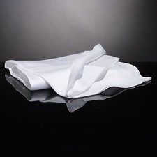 10 Tischdecken Weiß Damast