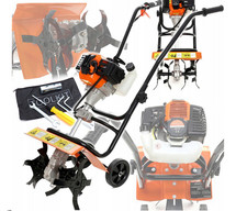 Motorhacke Benzin-Kultivator Motor-Fräse 5,2 PS 34 cm 3800 W 1,2 L Bodenfräse 