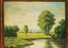 Antikes Gemälde, Öl auf