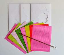 Basteln Papier flechten für 3