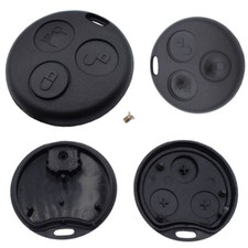 Autoschlüssel Gehäuse 3 Tasten Fernbedienung Gummi passend für Smart Fortwo 450