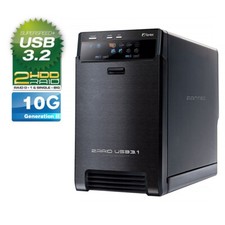 B-WARE - FANTEC QB-X2U31R - 2x 3.5" HDD RAID Gehäuse mit USB 3.2 Gen 2