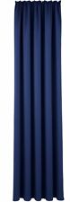 Vorhang Gardine Verdunklung Nacht blau blickdicht schwer B/H 145/160 cm Schal