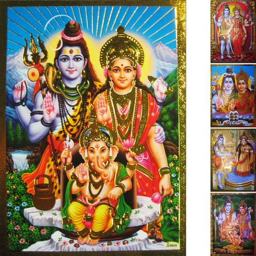 Shiva parvati ganesha die - ganesha,