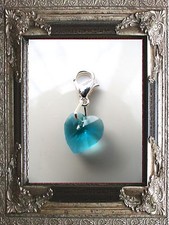 Charm anhänger herz aus glas - charm,