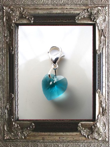 Charm anhänger herz - herz, glas