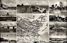 Burg Fehmarn Ostholstein ~1950/60 Steilküste Ostsee Brücke Burgstaaken Wartturm