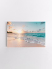 Wandbilder Meer Ozean Strand Leinwanbilder Landschaft Natur Leinwand Bild XXL