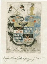 Original Malerei mit Wasserfarben ca. 1900