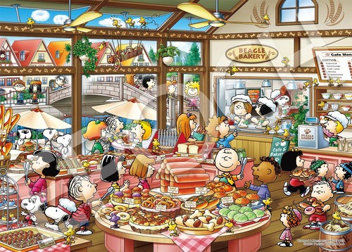 Puzzle peanuts snoopy beagle - peanuts,