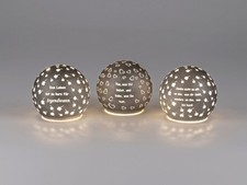 3er Set LED Kugellampen mit