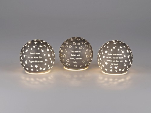 3er set led - led, kugellampen