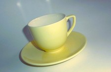 KAFFEE-TEE-TASSE-KERAMIK MINDEN-MELITTA  2-tlg. GELB