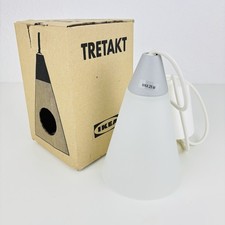 IKEA Tretakt Deckenleuchte Weiß Pendelleuchte Lampe 1990er Glas NEU in OVP