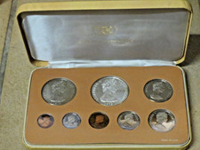 COOK ISLANDS Proof Set Franklin MINT mit 8 Münzen inkl. 5 Dollar in Silber ! PP