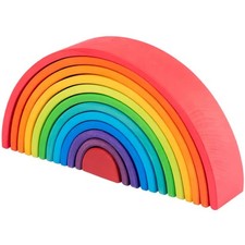 Holzklötze Holzregenbogen –