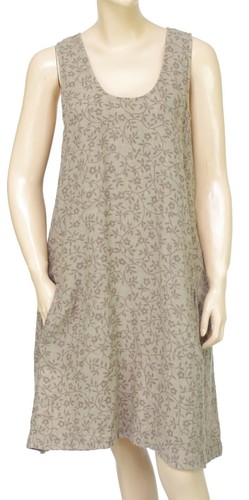 Leinen kleid weit ärmellos - leinen,