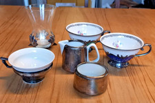 Versilbertes Konvolut 6x Wolff