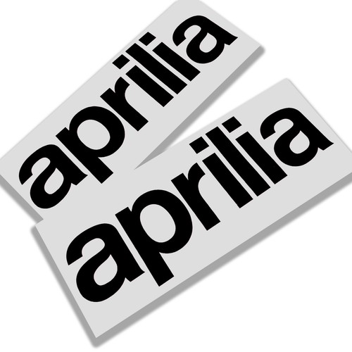Aprilia schwarze text - schwarze,