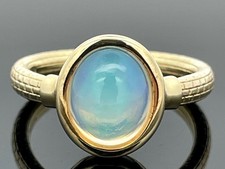 RING GR.18 (CA.56) 925/- SILBER VERG. MIT KRISTALLOPAL TERRA OPALIS SCHMUCKJAGD