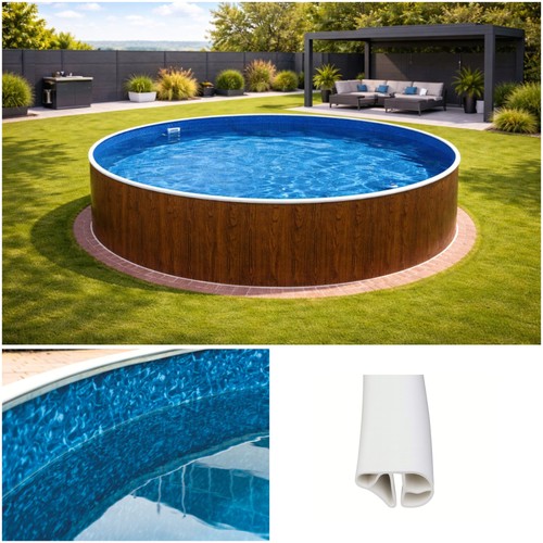 Stahlwandpool pool holzoptik - stahlwandpool,