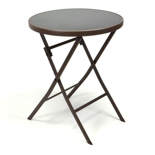 Bistrotisch mit glasplatte - mit,