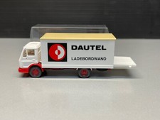 Mercedes MB 1017 Koffer Dautel mit Ladebordwand LKW truck weiss Wiking H0 1:87