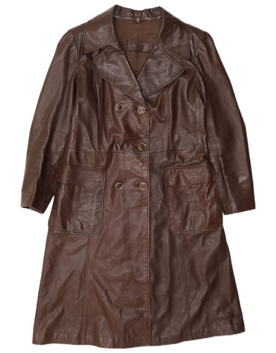 Vintage damen ledermantel - damen,
