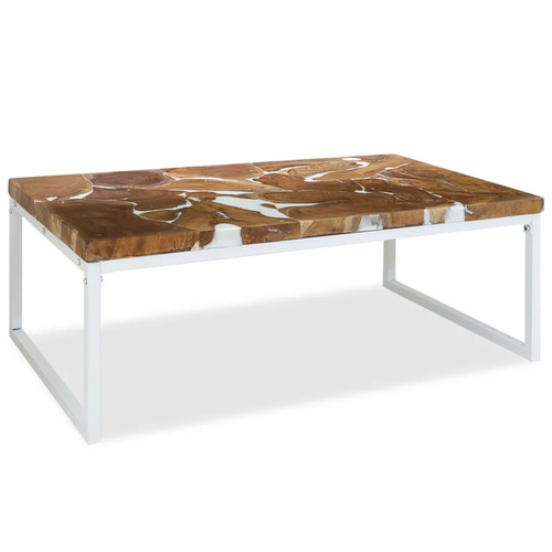 Couchtisch teak harz 110x60x40 - teak,