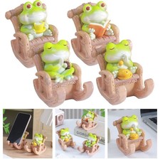 Tragbarer Frosch Handyhalter Spaß Schaukelstuhl Ornament für Zuhause oder Bür