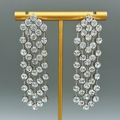 Strass chandelier ohrringe - strass,