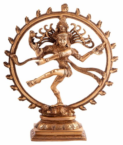 Shiva nataraj messing cm - 28,