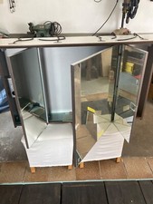 Spiegelschrank Bad PELIPAL 3türig 30/60/30 Höhe 75, 4 Oberleuchten, hängend