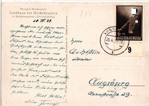 Deutsches reich 694 karte tag - deutsches,