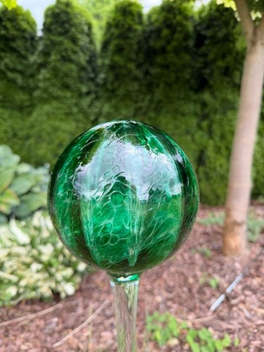 Optische glaskugel 15cm - glaskugel, grün