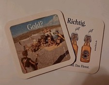 10 Bierdeckel Flensburger Gold