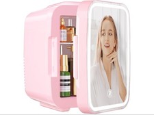 YASHE Mini Kühlschrank 4L Thermoelektrisch Rosa für Auto Schlafzimmer NEU OVP