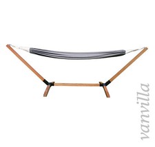 vanvilla HÄNGEMATTE Lagarde FOLD Holz mit Gestell Hängemattengestell mit Matte