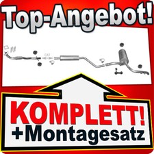 Auspuffanlage für Audi A2 1.4 mit Reperaturrohr