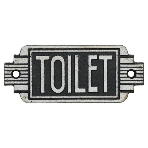 Art deco schild gusseisen - schild,