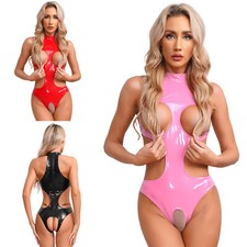 Damen trikot pvc leder body - damen,