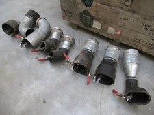 1x Set  Abgastüllen Adapter Klemmzange Auspuff Abgasabsaugung Nederman 8 Stück