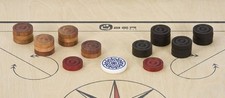 Satz Carrom Teile (u.a