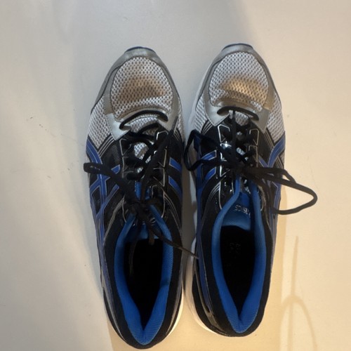 Asics black blue silver - black,